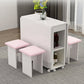 Contemporary Faux Marble Multifunction Table Single Rectangle Table (table only) Clearhalo ' dining_table' 'Dining Tables & Seating' 'Dining Tables' 'furn' 'furn_dining_table' 'Furniture' 'furniture_dining_table' 'Kitchen & Dining Furniture' 'kitchen&dining_furn' 'kitchen' 'kitchen_dining_table' 4060982