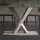 Glam Standard Sintered Stone Table Rectangle White Dining Table with Pedestal Base Clearhalo ' dining_table' 'Dining Tables & Seating' 'Dining Tables' 'furn' 'furn_dining_table' 'Furniture' 'furniture_dining_table' 'Kitchen & Dining Furniture' 'kitchen&dining_furn' 'kitchen' 'kitchen_dining_table' 4061056