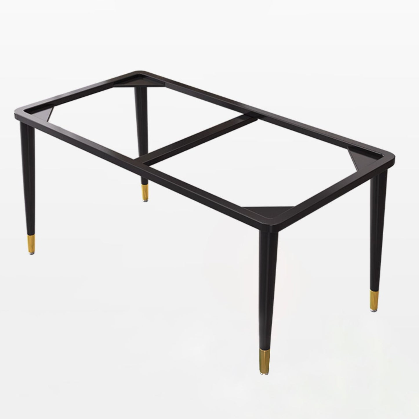 Industrial Rectangle Shape Table Sintered Stone Top Dining Table for Kitchen Clearhalo ' dining_table' 'Dining Tables & Seating' 'Dining Tables' 'furn' 'furn_dining_table' 'Furniture' 'furniture_dining_table' 'Kitchen & Dining Furniture' 'kitchen&dining_furn' 'kitchen' 'kitchen_dining_table' 4061066