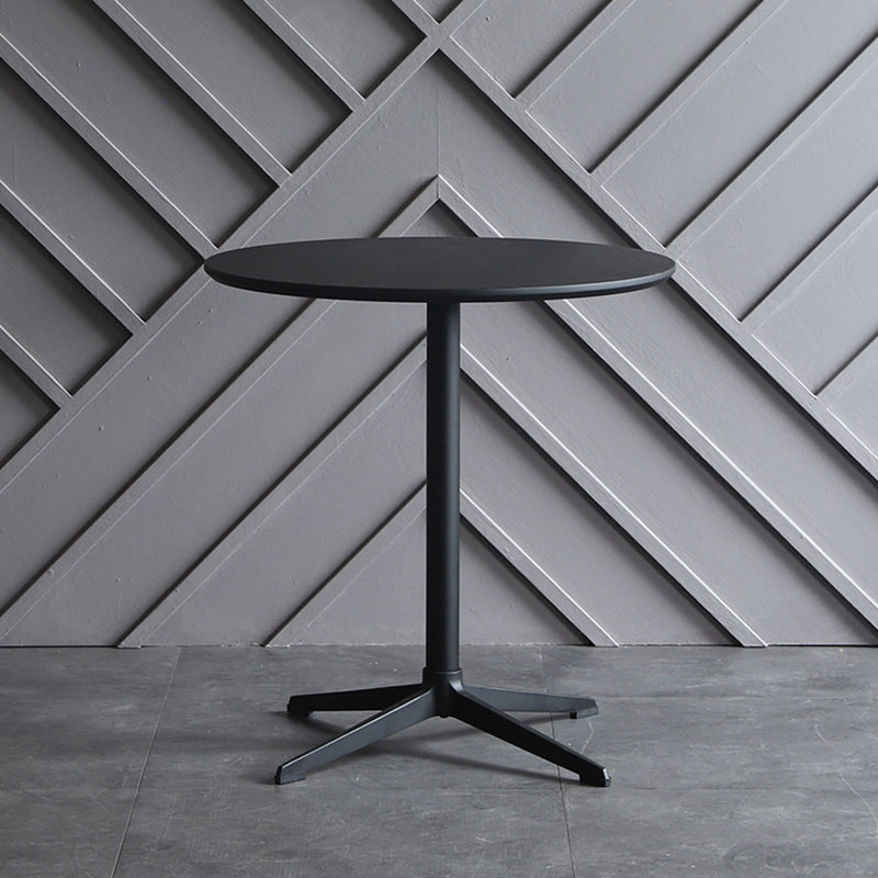 Metal Traditional Luxury Round Dining Table Manufactured Wood Indoor Table for Kitchen Black Without Chairs Clearhalo ' dining_table' 'Dining Tables & Seating' 'Dining Tables' 'furn' 'furn_dining_table' 'Furniture' 'furniture_dining_table' 'Kitchen & Dining Furniture' 'kitchen&dining_furn' 'kitchen' 'kitchen_dining_table' 4061131