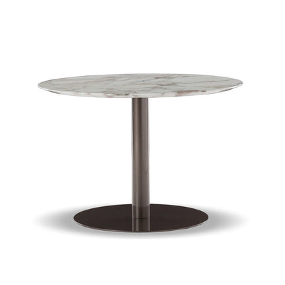 Metal Traditional Luxury Round Dining Table Marble Indoor Table Top with Pedestal Base Without Chairs Clearhalo ' dining_table' 'Dining Tables & Seating' 'Dining Tables' 'furn' 'furn_dining_table' 'Furniture' 'furniture_dining_table' 'Kitchen & Dining Furniture' 'kitchen&dining_furn' 'kitchen' 'kitchen_dining_table' 4061153