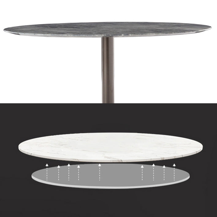 Metal Traditional Luxury Round Dining Table Marble Indoor Table Top with Pedestal Base Clearhalo ' dining_table' 'Dining Tables & Seating' 'Dining Tables' 'furn' 'furn_dining_table' 'Furniture' 'furniture_dining_table' 'Kitchen & Dining Furniture' 'kitchen&dining_furn' 'kitchen' 'kitchen_dining_table' 4061154