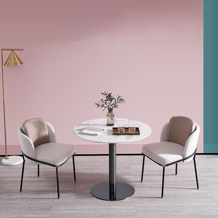Metal Traditional Luxury Round Dining Table Marble Indoor Table Top with Pedestal Base Clearhalo ' dining_table' 'Dining Tables & Seating' 'Dining Tables' 'furn' 'furn_dining_table' 'Furniture' 'furniture_dining_table' 'Kitchen & Dining Furniture' 'kitchen&dining_furn' 'kitchen' 'kitchen_dining_table' 4061158