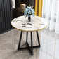 Metal Traditional Luxury Round Indoor Table Manufactured Wood Table with Sled Base Clearhalo ' dining_table' 'Dining Tables & Seating' 'Dining Tables' 'furn' 'furn_dining_table' 'Furniture' 'furniture_dining_table' 'Kitchen & Dining Furniture' 'kitchen&dining_furn' 'kitchen' 'kitchen_dining_table' 4061166