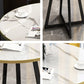 Metal Traditional Luxury Round Indoor Table Manufactured Wood Table with Sled Base Clearhalo ' dining_table' 'Dining Tables & Seating' 'Dining Tables' 'furn' 'furn_dining_table' 'Furniture' 'furniture_dining_table' 'Kitchen & Dining Furniture' 'kitchen&dining_furn' 'kitchen' 'kitchen_dining_table' 4061170