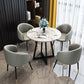 Metal Traditional Luxury Round Indoor Table Manufactured Wood Table with Sled Base Clearhalo ' dining_table' 'Dining Tables & Seating' 'Dining Tables' 'furn' 'furn_dining_table' 'Furniture' 'furniture_dining_table' 'Kitchen & Dining Furniture' 'kitchen&dining_furn' 'kitchen' 'kitchen_dining_table' 4061172