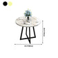 Metal Traditional Luxury Round Indoor Table Manufactured Wood Table with Sled Base Clearhalo ' dining_table' 'Dining Tables & Seating' 'Dining Tables' 'furn' 'furn_dining_table' 'Furniture' 'furniture_dining_table' 'Kitchen & Dining Furniture' 'kitchen&dining_furn' 'kitchen' 'kitchen_dining_table' 4061173