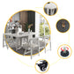 Foldable Artificial Wood Table in White Medieval Modern Rectangle Table with Trestle Base Clearhalo ' dining_table' 'Dining Tables & Seating' 'Dining Tables' 'furn' 'furn_dining_table' 'Furniture' 'furniture_dining_table' 'Kitchen & Dining Furniture' 'kitchen&dining_furn' 'kitchen' 'kitchen_dining_table' 4061181