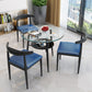Modern Glass Dining Table 31.5" Round Dining Table with Black Frame for Home Use Clearhalo ' dining_table' 'Dining Tables & Seating' 'Dining Tables' 'furn' 'furn_dining_table' 'Furniture' 'furniture_dining_table' 'Kitchen & Dining Furniture' 'kitchen&dining_furn' 'kitchen' 'kitchen_dining_table' 4061189