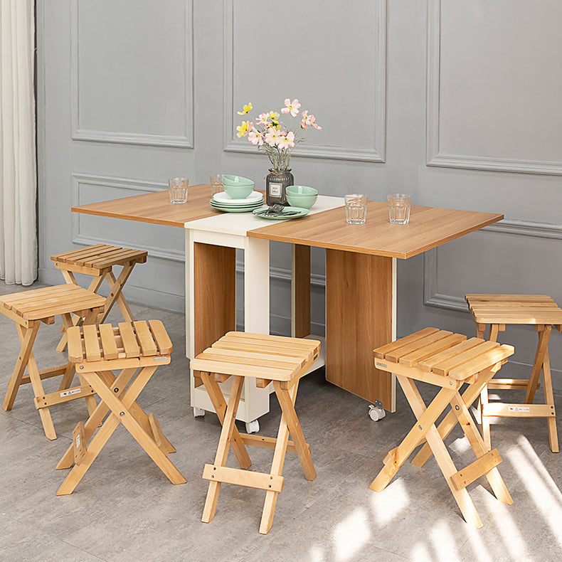 47'' Foldable Artificial Wood Table Modern Rectangle Table (only table) Clearhalo ' dining_table' 'Dining Tables & Seating' 'Dining Tables' 'Furniture' 'furniture_dining_table' 'Kitchen & Dining Furniture' 'kitchen&dining_furn' 'kitchen' 'kitchen_dining_table' 4061216