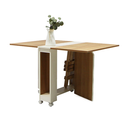 47'' Foldable Artificial Wood Table Modern Rectangle Table (only table) Natural Clearhalo ' dining_table' 'Dining Tables & Seating' 'Dining Tables' 'Furniture' 'furniture_dining_table' 'Kitchen & Dining Furniture' 'kitchen&dining_furn' 'kitchen' 'kitchen_dining_table' 4061220