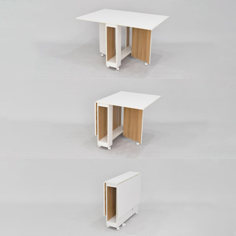 47'' Foldable Artificial Wood Table Modern Rectangle Table (only table) Clearhalo ' dining_table' 'Dining Tables & Seating' 'Dining Tables' 'Furniture' 'furniture_dining_table' 'Kitchen & Dining Furniture' 'kitchen&dining_furn' 'kitchen' 'kitchen_dining_table' 4061225