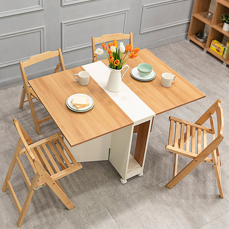 47'' Foldable Artificial Wood Table Modern Rectangle Table (only table) Clearhalo ' dining_table' 'Dining Tables & Seating' 'Dining Tables' 'Furniture' 'furniture_dining_table' 'Kitchen & Dining Furniture' 'kitchen&dining_furn' 'kitchen' 'kitchen_dining_table' 4061226