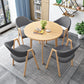 Minimalist Round Shape MDF Table Standard Dining Table for Kitchen Clearhalo ' dining_table' 'Dining Tables & Seating' 'Dining Tables' 'furn' 'furn_dining_table' 'Furniture' 'furniture_dining_table' 'Kitchen & Dining Furniture' 'kitchen&dining_furn' 'kitchen' 'kitchen_dining_table' 4061249