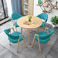 Minimalist Round Shape MDF Table Standard Dining Table for Kitchen Clearhalo ' dining_table' 'Dining Tables & Seating' 'Dining Tables' 'furn' 'furn_dining_table' 'Furniture' 'furniture_dining_table' 'Kitchen & Dining Furniture' 'kitchen&dining_furn' 'kitchen' 'kitchen_dining_table' 4061251