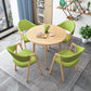 Minimalist Round Shape MDF Table Standard Dining Table for Kitchen Clearhalo ' dining_table' 'Dining Tables & Seating' 'Dining Tables' 'furn' 'furn_dining_table' 'Furniture' 'furniture_dining_table' 'Kitchen & Dining Furniture' 'kitchen&dining_furn' 'kitchen' 'kitchen_dining_table' 4061260