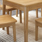 Simple Solid Wood Standard Dining Table Square Shape Kitchen Dining Table with 4 Legs Base Clearhalo ' dining_table' 'Dining Tables & Seating' 'Dining Tables' 'furn' 'furn_dining_table' 'Furniture' 'furniture_dining_table' 'Kitchen & Dining Furniture' 'kitchen&dining_furn' 'kitchen' 'kitchen_dining_table' 4061298
