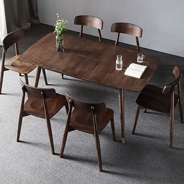 Traditional Luxury Rectangle 4-foot Home Furniture Solid Wood Dining Room Collection Clearhalo ' dining_table' 'Dining Tables & Seating' 'Dining Tables' 'furn' 'furn_dining_table' 'Furniture' 'furniture_dining_table' 'Kitchen & Dining Furniture' 'kitchen&dining_furn' 'kitchen' 'kitchen_dining_table' 4061306