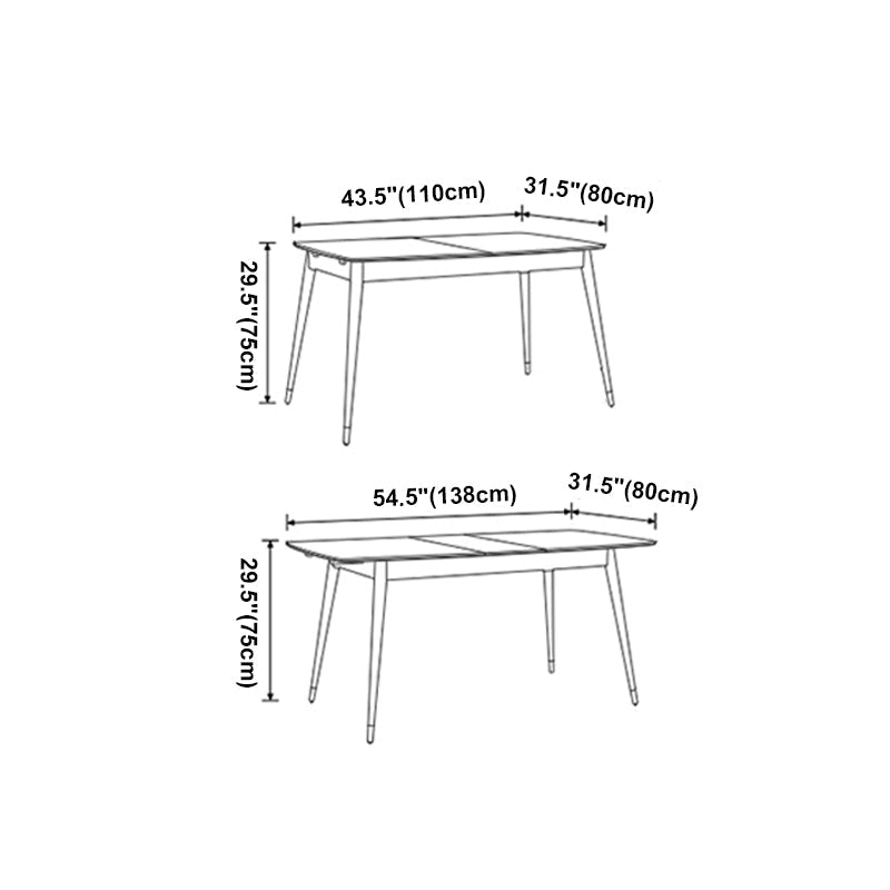 Traditional Luxury Rectangle 4-foot Home Furniture Solid Wood Dining Room Collection Clearhalo ' dining_table' 'Dining Tables & Seating' 'Dining Tables' 'furn' 'furn_dining_table' 'Furniture' 'furniture_dining_table' 'Kitchen & Dining Furniture' 'kitchen&dining_furn' 'kitchen' 'kitchen_dining_table' 4061312