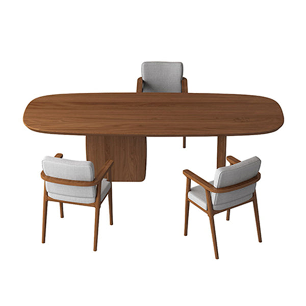 Oval Pine Solid Wood Table Simplicity Dining Room Collection with Double Pedestal Clearhalo ' dining_table' 'Dining Tables & Seating' 'Dining Tables' 'furn' 'furn_dining_table' 'Furniture' 'furniture_dining_table' 'Kitchen & Dining Furniture' 'kitchen&dining_furn' 'kitchen' 'kitchen_dining_table' 4061321