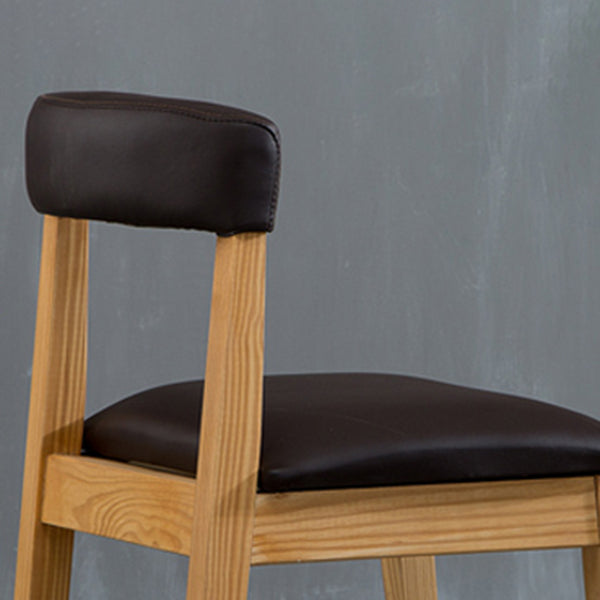 Country Style Home Side Chair Open Back Wood Upholstered Dining Room Chair Clearhalo ' kitchen&dining_furn' 'Dining Chairs' 'Dining Tables & Seating' 'dining_chair' 'furn' 'furn_dining_chair' 'Furniture' 'furniture_dining_chair' 'Kitchen & Dining Furniture' 'kitchen' 4065839