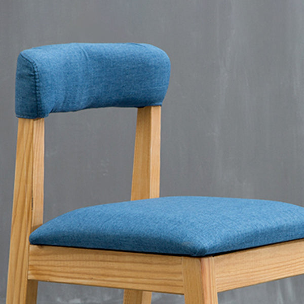 Country Style Home Side Chair Open Back Wood Upholstered Dining Room Chair Clearhalo ' kitchen&dining_furn' 'Dining Chairs' 'Dining Tables & Seating' 'dining_chair' 'furn' 'furn_dining_chair' 'Furniture' 'furniture_dining_chair' 'Kitchen & Dining Furniture' 'kitchen' 4065841