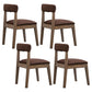 Country Style Home Side Chair Open Back Wood Upholstered Dining Room Chair Coffee 4 Piece Set Clearhalo ' kitchen&dining_furn' 'Dining Chairs' 'Dining Tables & Seating' 'dining_chair' 'furn' 'furn_dining_chair' 'Furniture' 'furniture_dining_chair' 'Kitchen & Dining Furniture' 'kitchen' 4065857