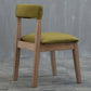 Country Style Home Side Chair Open Back Wood Upholstered Dining Room Chair Army Green 1 Piece Clearhalo ' kitchen&dining_furn' 'Dining Chairs' 'Dining Tables & Seating' 'dining_chair' 'furn' 'furn_dining_chair' 'Furniture' 'furniture_dining_chair' 'Kitchen & Dining Furniture' 'kitchen' 4065858