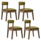 Country Style Home Side Chair Open Back Wood Upholstered Dining Room Chair Army Green 4 Piece Set Clearhalo ' kitchen&dining_furn' 'Dining Chairs' 'Dining Tables & Seating' 'dining_chair' 'furn' 'furn_dining_chair' 'Furniture' 'furniture_dining_chair' 'Kitchen & Dining Furniture' 'kitchen' 4065860