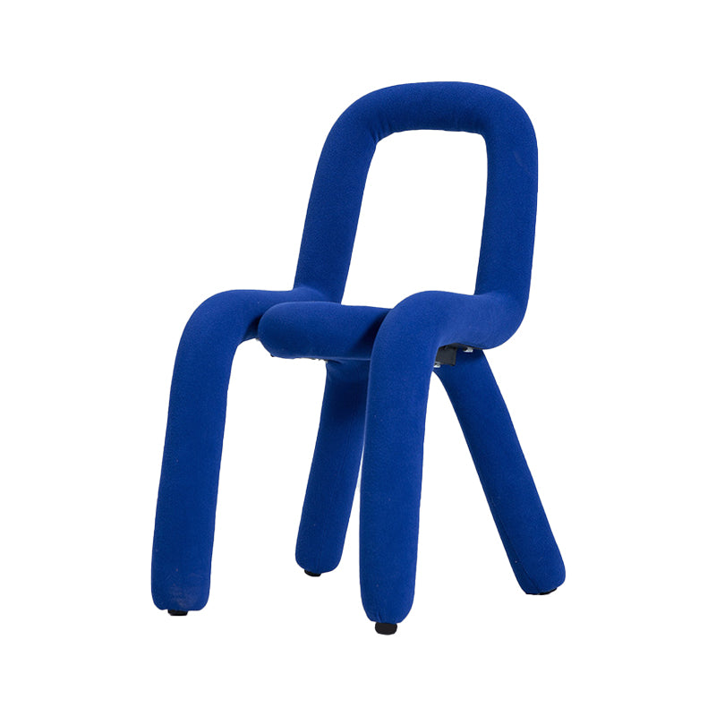 Contemporary Style Linen Chair Set Kitchen Dining Open Back Side Chairs Blue 1 Piece Clearhalo ' kitchen&dining_furn' 'Dining Chairs' 'Dining Tables & Seating' 'dining_chair' 'furn' 'furn_dining_chair' 'Furniture' 'furniture_dining_chair' 'Kitchen & Dining Furniture' 'kitchen' 4065890