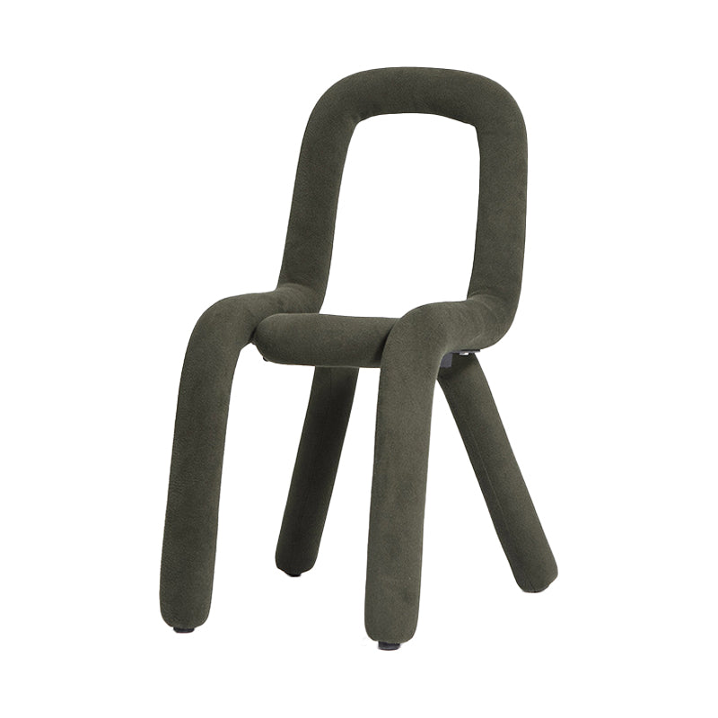 Contemporary Style Linen Chair Set Kitchen Dining Open Back Side Chairs Olive Green 1 Piece Clearhalo ' kitchen&dining_furn' 'Dining Chairs' 'Dining Tables & Seating' 'dining_chair' 'furn' 'furn_dining_chair' 'Furniture' 'furniture_dining_chair' 'Kitchen & Dining Furniture' 'kitchen' 4065896