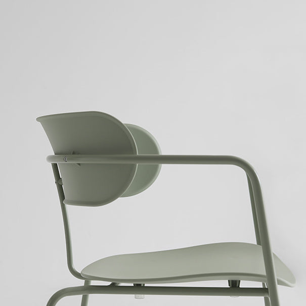 Industrial Style Kitchen Dining Chair Dining Stackable Arm Chairs with Metal Legs Clearhalo ' kitchen&dining_furn' 'Dining Chairs' 'Dining Tables & Seating' 'dining_chair' 'furn' 'furn_dining_chair' 'Furniture' 'furniture_dining_chair' 'Kitchen & Dining Furniture' 'kitchen' 4065955