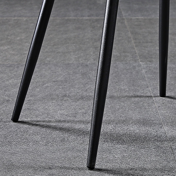 Industrial Metal Dining Side Chair Dining Room Wingback Armless Side Chair Clearhalo ' kitchen&dining_furn' 'Dining Chairs' 'Dining Tables & Seating' 'dining_chair' 'furn' 'furn_dining_chair' 'Furniture' 'furniture_dining_chair' 'Kitchen & Dining Furniture' 'kitchen' 4065979