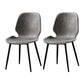 Industrial Metal Dining Side Chair Dining Room Wingback Armless Side Chair Light Gray 2 Piece Set Clearhalo ' kitchen&dining_furn' 'Dining Chairs' 'Dining Tables & Seating' 'dining_chair' 'furn' 'furn_dining_chair' 'Furniture' 'furniture_dining_chair' 'Kitchen & Dining Furniture' 'kitchen' 4065984