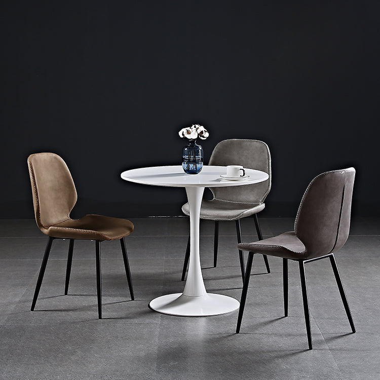 Industrial Metal Dining Side Chair Dining Room Wingback Armless Side Chair Clearhalo ' kitchen&dining_furn' 'Dining Chairs' 'Dining Tables & Seating' 'dining_chair' 'furn' 'furn_dining_chair' 'Furniture' 'furniture_dining_chair' 'Kitchen & Dining Furniture' 'kitchen' 4065987