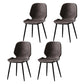 Industrial Metal Dining Side Chair Dining Room Wingback Armless Side Chair Dark Gray 4 Piece Set Clearhalo ' kitchen&dining_furn' 'Dining Chairs' 'Dining Tables & Seating' 'dining_chair' 'furn' 'furn_dining_chair' 'Furniture' 'furniture_dining_chair' 'Kitchen & Dining Furniture' 'kitchen' 4066005