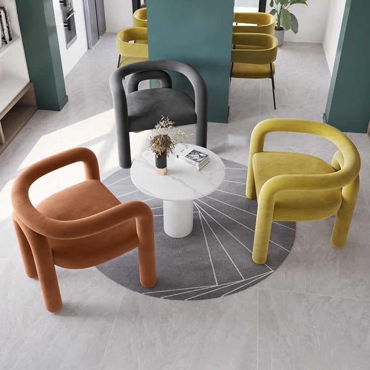 Contemporary Style Kitchen Dining Chairs Open Back Dining Arm Side Chairs Clearhalo ' kitchen&dining_furn' 'Dining Chairs' 'Dining Tables & Seating' 'dining_chair' 'furn' 'furn_dining_chair' 'Furniture' 'furniture_dining_chair' 'Kitchen & Dining Furniture' 'kitchen' 4066026