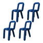 Contemporary Style Velvet Chairs Open Back Side Dining Room Chairs Set Dark Blue 4 Piece Set Clearhalo ' kitchen&dining_furn' 'Dining Chairs' 'Dining Tables & Seating' 'dining_chair' 'furn' 'furn_dining_chair' 'Furniture' 'furniture_dining_chair' 'Kitchen & Dining Furniture' 'kitchen' 4066058