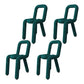 Contemporary Style Velvet Chairs Open Back Side Dining Room Chairs Set Blackish Green 4 Piece Set Clearhalo ' kitchen&dining_furn' 'Dining Chairs' 'Dining Tables & Seating' 'dining_chair' 'furn' 'furn_dining_chair' 'Furniture' 'furniture_dining_chair' 'Kitchen & Dining Furniture' 'kitchen' 4066075