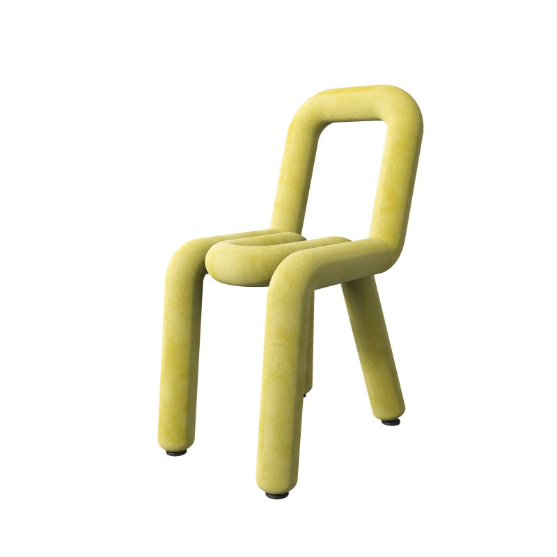 Contemporary Style Velvet Chairs Open Back Side Dining Room Chairs Set Yellow 1 Piece Clearhalo ' kitchen&dining_furn' 'Dining Chairs' 'Dining Tables & Seating' 'dining_chair' 'furn' 'furn_dining_chair' 'Furniture' 'furniture_dining_chair' 'Kitchen & Dining Furniture' 'kitchen' 4066076