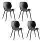 Industrial Metal Dining Side Chair Dining Room Armless Wingback Side Chair Dark Gray 4 Piece Set Clearhalo ' kitchen&dining_furn' 'Dining Chairs' 'Dining Tables & Seating' 'dining_chair' 'furn' 'furn_dining_chair' 'Furniture' 'furniture_dining_chair' 'Kitchen & Dining Furniture' 'kitchen' 4066102