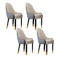 Scandinavian Home Arm Chair Upholstered Parsons Back Wood Dining Room Chair Gray-White 4 Piece Set Clearhalo ' kitchen&dining_furn' 'Dining Chairs' 'Dining Tables & Seating' 'dining_chair' 'furn' 'furn_dining_chair' 'Furniture' 'furniture_dining_chair' 'Kitchen & Dining Furniture' 'kitchen' 4066112