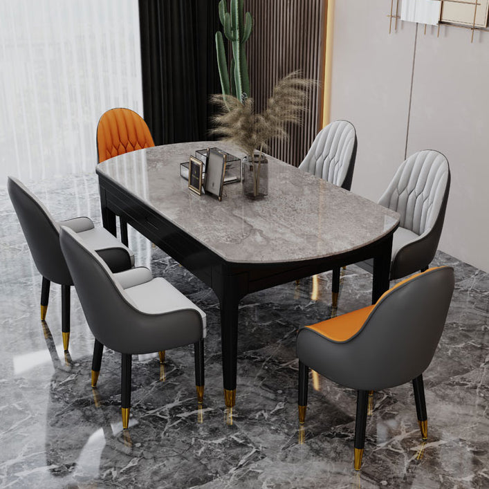 Scandinavian Home Arm Chair Upholstered Parsons Back Wood Dining Room Chair Clearhalo ' kitchen&dining_furn' 'Dining Chairs' 'Dining Tables & Seating' 'dining_chair' 'furn' 'furn_dining_chair' 'Furniture' 'furniture_dining_chair' 'Kitchen & Dining Furniture' 'kitchen' 4066113