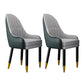Scandinavian Home Arm Chair Upholstered Parsons Back Wood Dining Room Chair Gray-Green 2 Piece Set Clearhalo ' kitchen&dining_furn' 'Dining Chairs' 'Dining Tables & Seating' 'dining_chair' 'furn' 'furn_dining_chair' 'Furniture' 'furniture_dining_chair' 'Kitchen & Dining Furniture' 'kitchen' 4066116