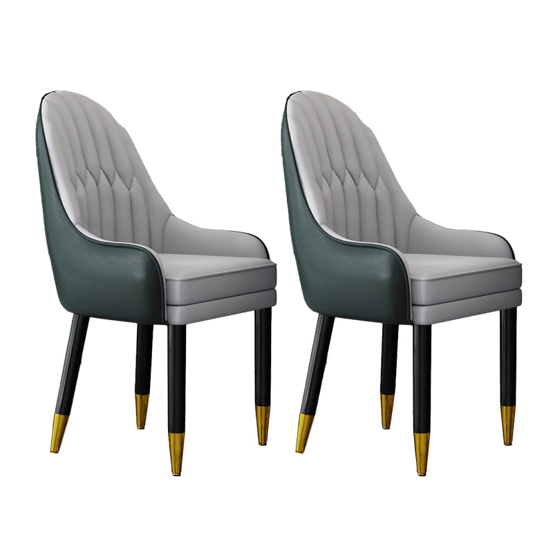 Scandinavian Home Arm Chair Upholstered Parsons Back Wood Dining Room Chair Gray-Green 2 Piece Set Clearhalo ' kitchen&dining_furn' 'Dining Chairs' 'Dining Tables & Seating' 'dining_chair' 'furn' 'furn_dining_chair' 'Furniture' 'furniture_dining_chair' 'Kitchen & Dining Furniture' 'kitchen' 4066116