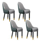 Scandinavian Home Arm Chair Upholstered Parsons Back Wood Dining Room Chair Gray-Green 4 Piece Set Clearhalo ' kitchen&dining_furn' 'Dining Chairs' 'Dining Tables & Seating' 'dining_chair' 'furn' 'furn_dining_chair' 'Furniture' 'furniture_dining_chair' 'Kitchen & Dining Furniture' 'kitchen' 4066118