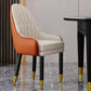 Scandinavian Home Arm Chair Upholstered Parsons Back Wood Dining Room Chair Orange White 1 Piece Clearhalo ' kitchen&dining_furn' 'Dining Chairs' 'Dining Tables & Seating' 'dining_chair' 'furn' 'furn_dining_chair' 'Furniture' 'furniture_dining_chair' 'Kitchen & Dining Furniture' 'kitchen' 4066120