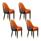 Scandinavian Home Arm Chair Upholstered Parsons Back Wood Dining Room Chair Orange 4 Piece Set Clearhalo ' kitchen&dining_furn' 'Dining Chairs' 'Dining Tables & Seating' 'dining_chair' 'furn' 'furn_dining_chair' 'Furniture' 'furniture_dining_chair' 'Kitchen & Dining Furniture' 'kitchen' 4066128