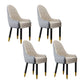 Scandinavian Home Arm Chair Upholstered Parsons Back Wood Dining Room Chair Light Gray-White 4 Piece Set Clearhalo ' kitchen&dining_furn' 'Dining Chairs' 'Dining Tables & Seating' 'dining_chair' 'furn' 'furn_dining_chair' 'Furniture' 'furniture_dining_chair' 'Kitchen & Dining Furniture' 'kitchen' 4066134