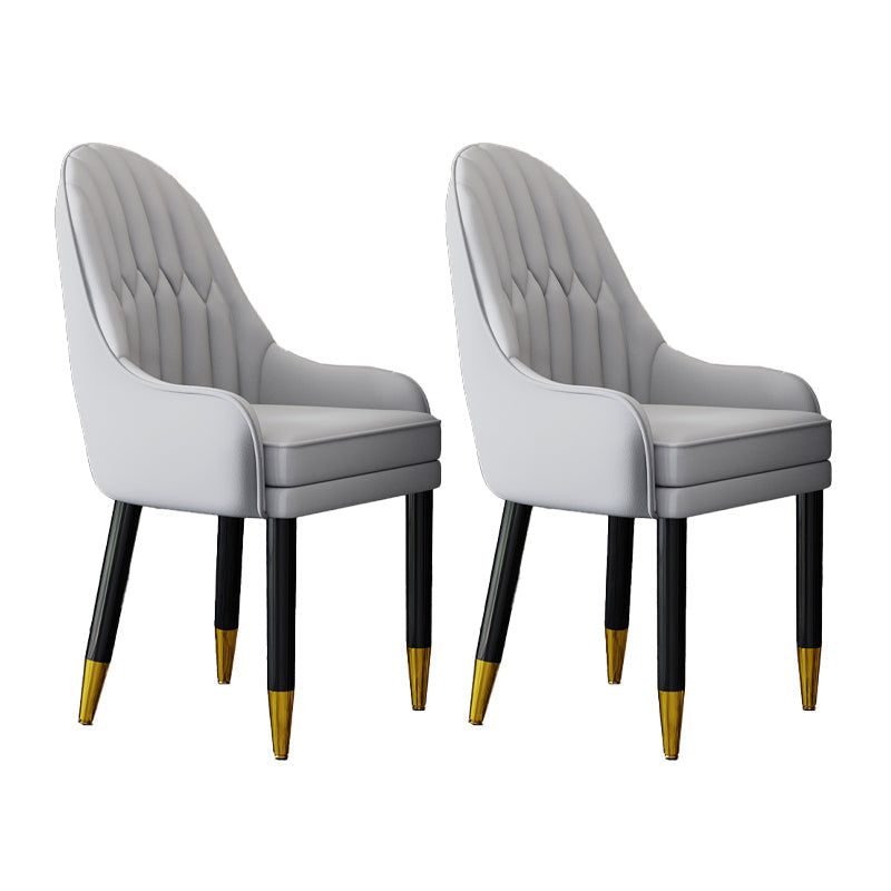 Scandinavian Home Arm Chair Upholstered Parsons Back Wood Dining Room Chair Grey 2 Piece Set Clearhalo ' kitchen&dining_furn' 'Dining Chairs' 'Dining Tables & Seating' 'dining_chair' 'furn' 'furn_dining_chair' 'Furniture' 'furniture_dining_chair' 'Kitchen & Dining Furniture' 'kitchen' 4066136